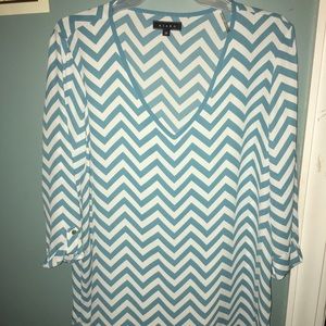 Blue & white stripped shirt