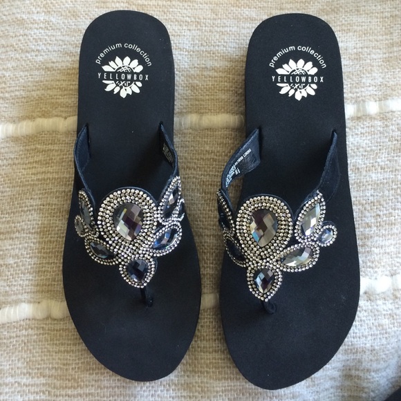 yellow box premium sandals