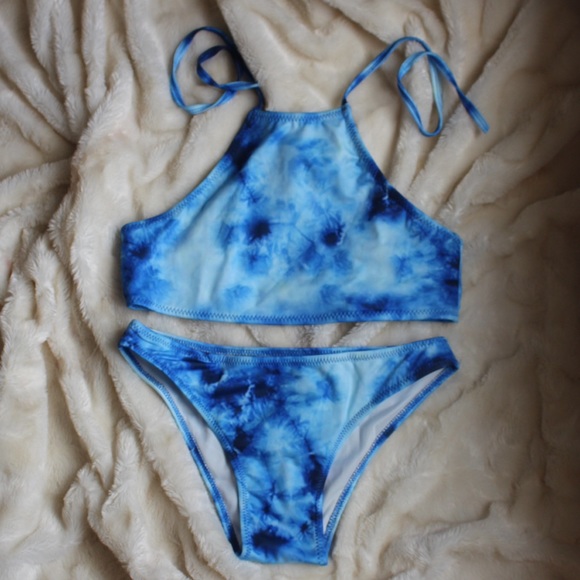 Blue Tye Die Bikini