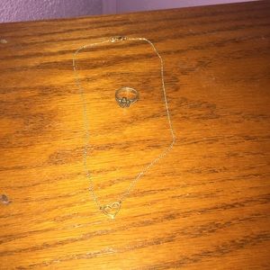 James Avery heart necklace and anchor ring