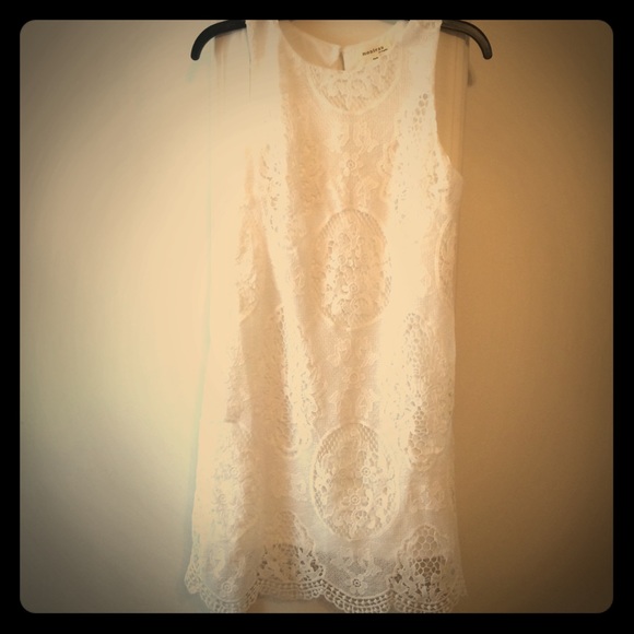 White crochet summer dress