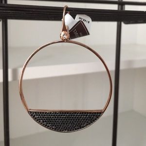 NWT Henri Bendel Starlet Pave Horizon Hoops