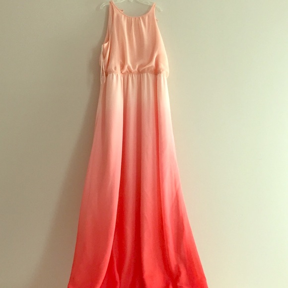 Lauren Conrad Pink Ombré Chiffon Dress