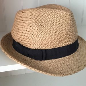 NWT Banana Republic straw fedora hat