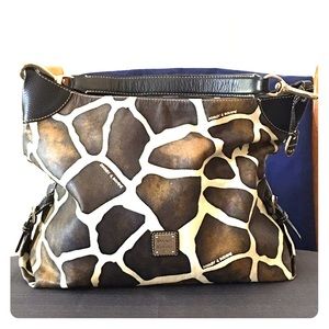 Dooney & Bourke Giraffe Print Large Hobo Bag!
