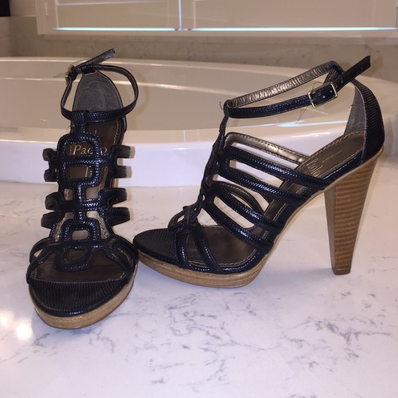 Paolo Linea 4" high heel sandal. Made in Italy. - Picture 1 of 3