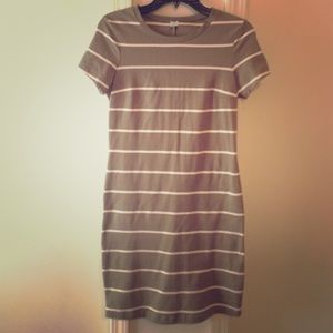 Olive green short sleeve dress