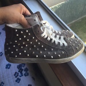 Spiked sneaker high tops