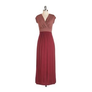 Modcloth Red Maxi Dress