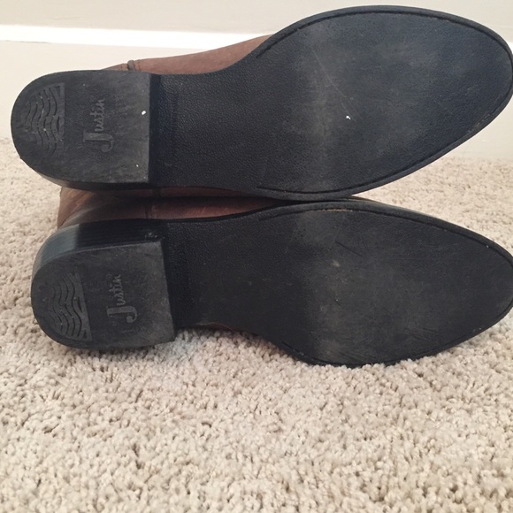 SOLD Justin Cowgirl Boots - Picture 4 of 4