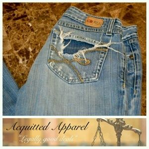 BKE Distressed Element Jeans 35.5 inseam