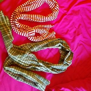 Two J. CREW scarves
