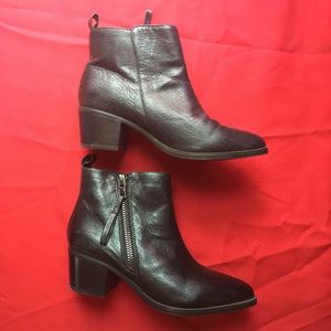 Steve Madden black ankle booties