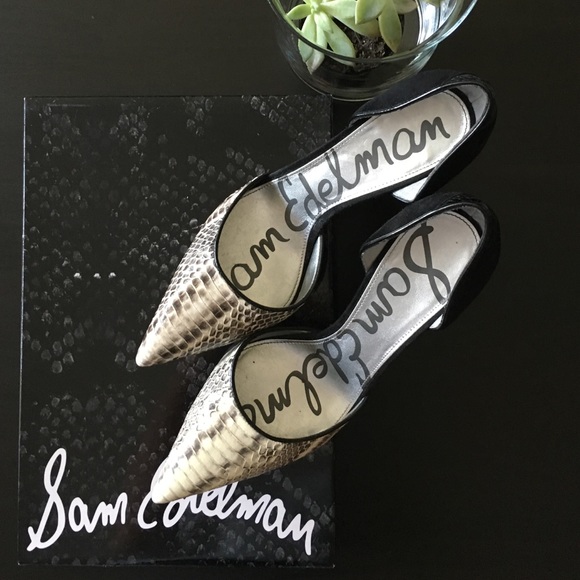Sam Edelman Delilah D'orsay Pumps Snake Sz 7