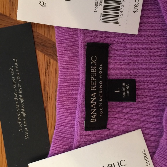 Banana Republic purple cardigan - Picture 2 of 4