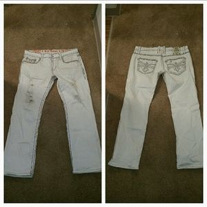 Mens Rock Revival Jeans