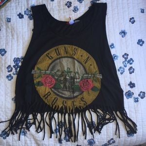 Guns n roses fringe tshirt