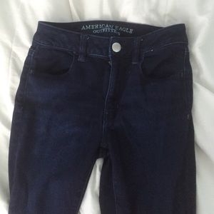 dark blue jeans from American eagle