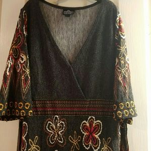 Winter wrap style dress