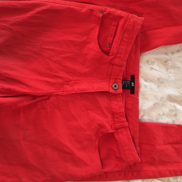 H&M Orange/Red Skinny Stretchy Jeans - Picture 2 of 3