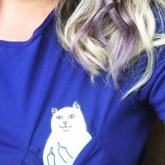 Cat Flip Off Shirts - Picture 3 of 4