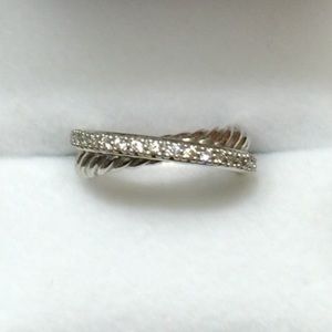 /SALE/ David Yurman Diamond Crossover Band