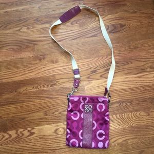 Purple Coach Crossbody Bag