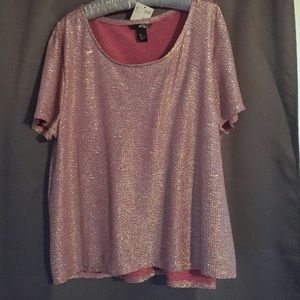 Lite pink shimmery blouse