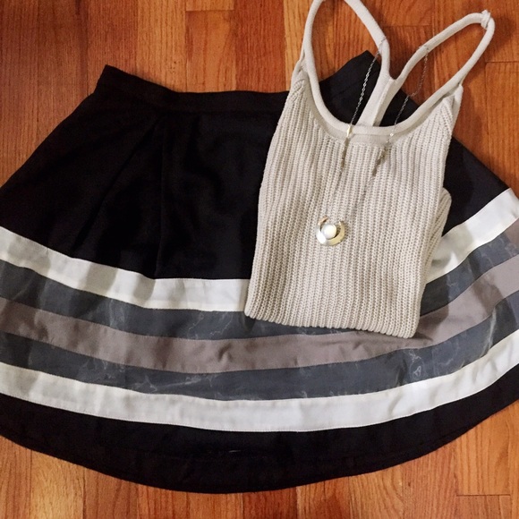 🍦Black Skater Skirt