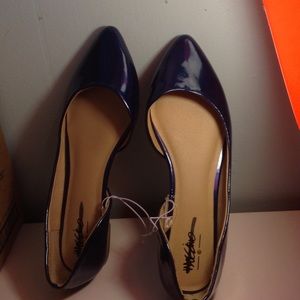 NWOT Blue Pointed Flats