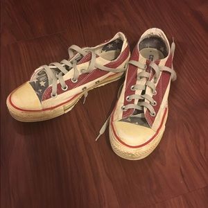 Distressed American Flag Converse