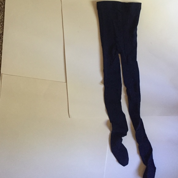 Blue tights.