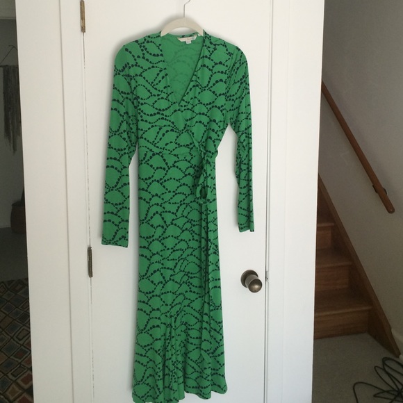 Flattering faux wrap dress from Boden