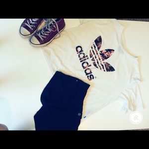 Adidas white T-shirt