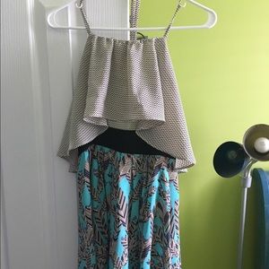 Under Skies Hi-Low Maxi Dress