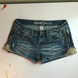 Denim shorts