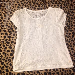 White lace hollister shirt :)