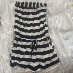 WetSeal B&W Romper