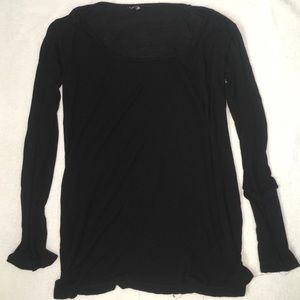 Black long sleeve top