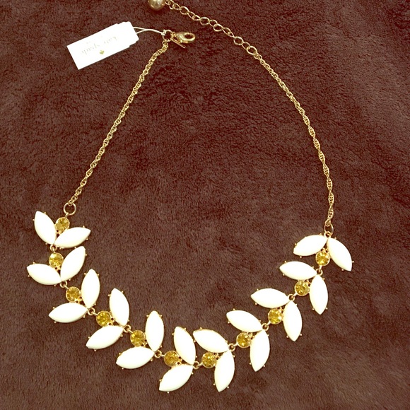 kate spade Jewelry - White & yellow Kate necklace
