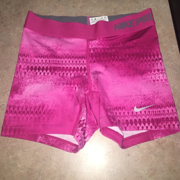 Pink Nike Compression/ Spandex Shorts