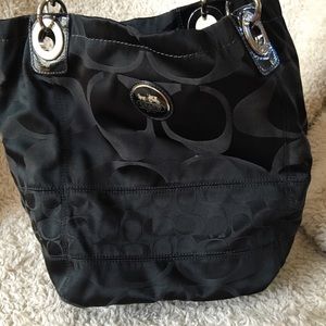 Black coach purse