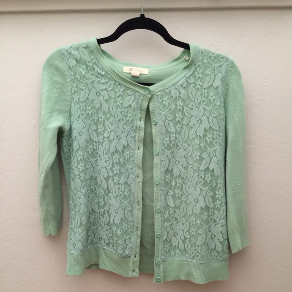 Mint green cardigan