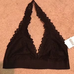 VS pink black lace bralette NWT medium