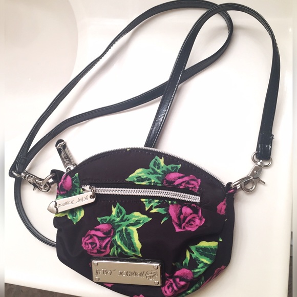 Betsy Johnson mini floral crossbody