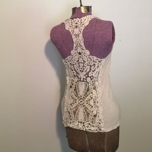 Crochet back tank top