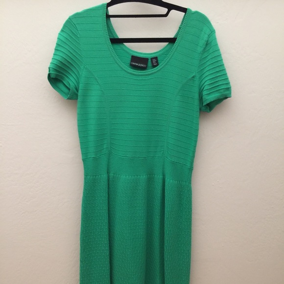 Knee length sweater dress