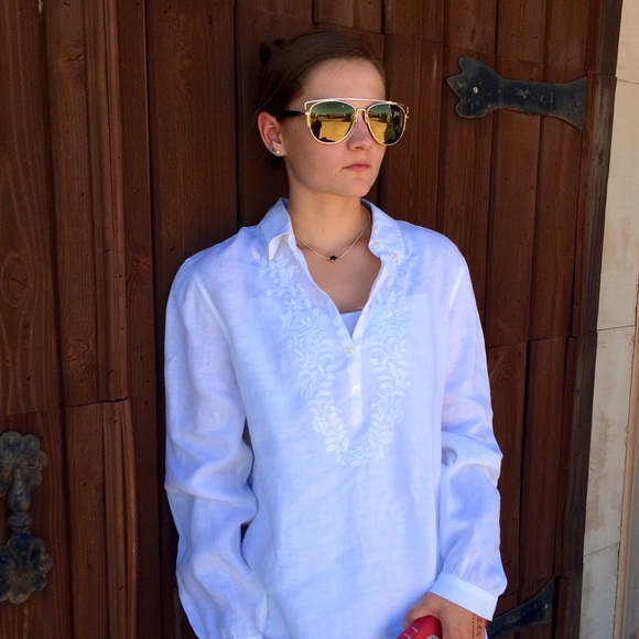 Oversized Mirrored Aviator Sunglasses - Picture 3 of 3