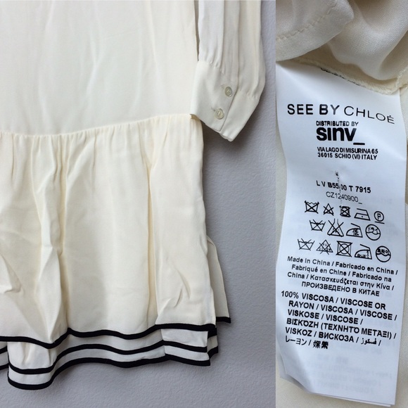 See by Chloe White Long Sleeve Dress - Picture 4 of 4