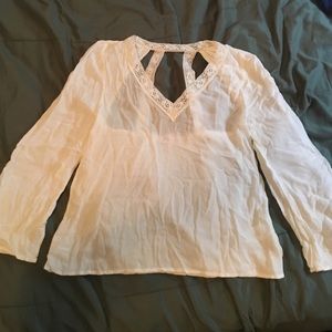 White boho blouse
